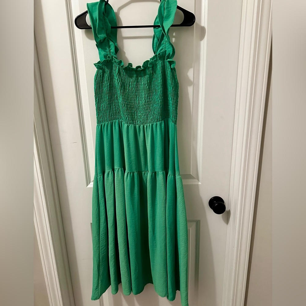 Reborn J Smocked Sundress with Square Neck